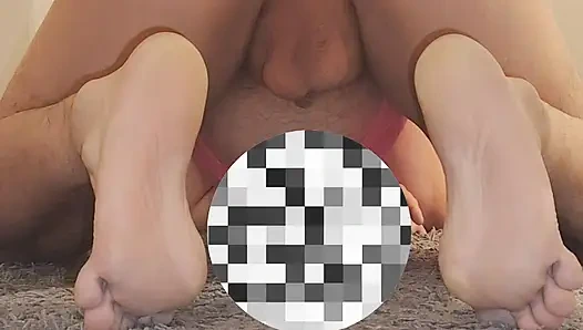 Slut getting fucked by a huge dildo and her mistress.