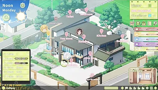 Hentai oyunu - Summer Clover Kasumi misyoner pozisyonunda, memeyle muamele ve domaltarak sert sikiliyor