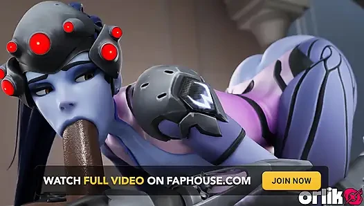 Sürtük widowmaker para için sıkı anal seks yapıyor büyük zenci yarağı