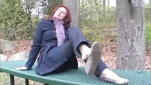 Seksi ayak fetişi tabanları