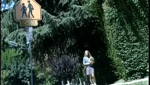 Blond teen gets her wet pussy slammed