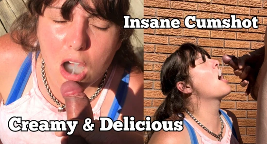 İyi bir sürtük gibi ağzıma tombul boşalma