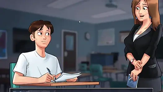 I kiss my Petite French Teacher in class in Summertime sagaI kiss my Petite French Teacher in class in Summertime sagaI kiss my