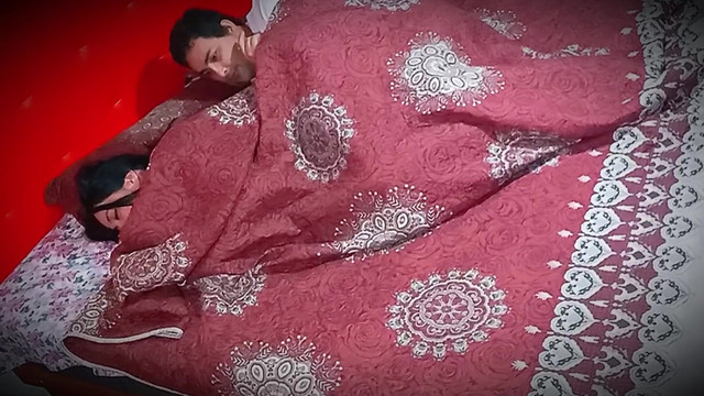 Stepmother spends the night with her stepson. In the morning I felt my stepson's hard cock.