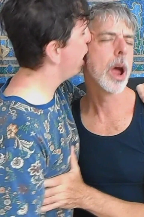 Richard ve Christian ile ateşli eşcinsel öpüşme