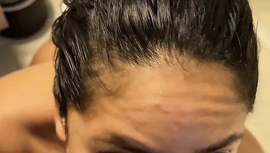 Blowjob Pov with BBC in the bathroom -amateur couple- nysdel