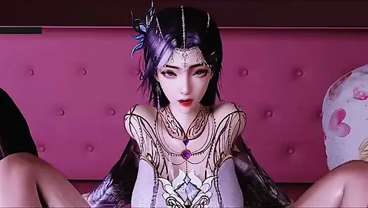 Sanal tanrıça kıvılcımı: kızıl kıvrımlar - 3 boyutlu animasyon hentai