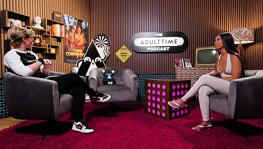 Ameena Green Striptizci kökenleri, osurma videoları ve anime hayranları | Adult Time Podcast