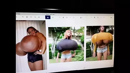 Büyük memeli jo seansı 7 - meme sikişi