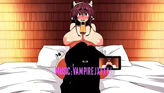 Bir kovboy kız iki yaşlı adama karşı! Shiawase Nara Niku Wo Morou! (Hentai pornosu, hentai tüm seks sahneleri)