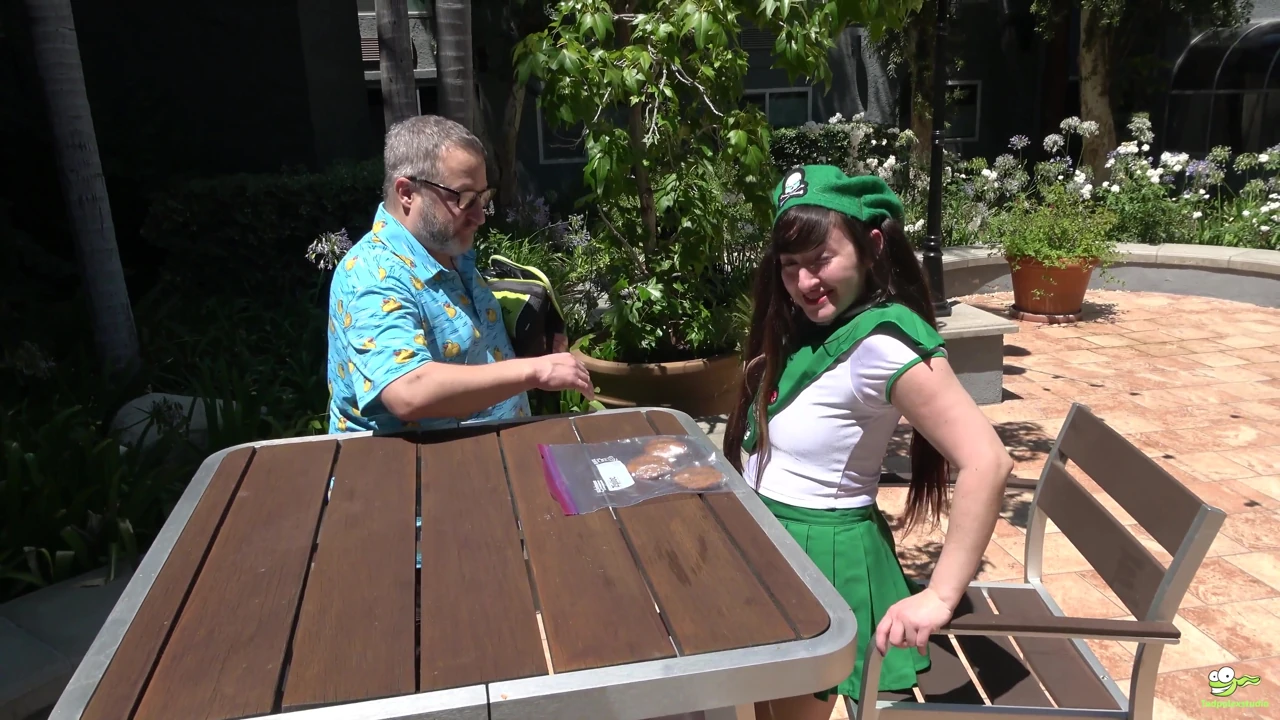 Girl Scout Tifa Quinn Sells Cookies Then Gets a Double Creampie