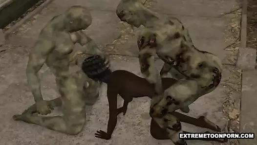 3d abanoz bebek çift kişilik takım tarafından zombies