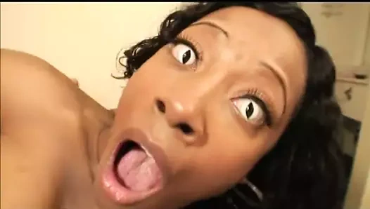 siyah iyi şekilli aç civciv alır KEDİ mumlu tarafından siyah büyük dick