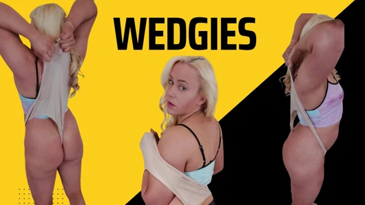 Wedgie kız wedgies büyük külot