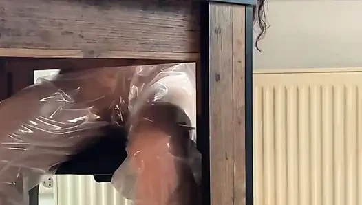 Pissed PVC Pantolon - Masa Altı Görünümü