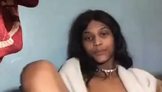 Blackgirl mastürbasyon yapmak