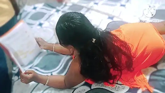 Üvey baba üvey kızını sınavda düşük notlar almasıyla cezalandırdı - gerçek şehvetli inlemeli tam tamil ses