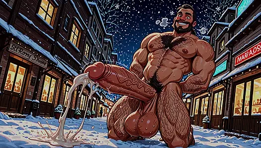 Vahşi canavar yaraklarla poz verdi boşalıyor