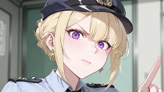 Memur büyük boyutlu kanıtı inceliyor.evelyn chevalier hentai cosplay
