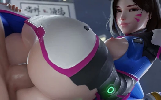Yeni bir pop yıldızının yükselişi - D.va 3 boyutlu overwatch porno animasyonu