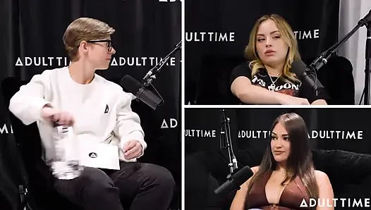 Gizelle Blanco ve Anna Claire Feromonları Bulutlar, Makaslama ve Çalı | Adult Time Podcast