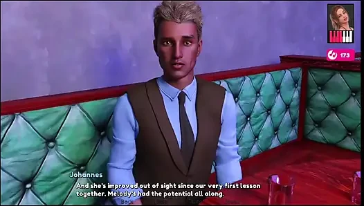 Melody #27 - Melody ona seksi kıyafetini gösterdikten sonra Johannes'e oral seks yaptı.