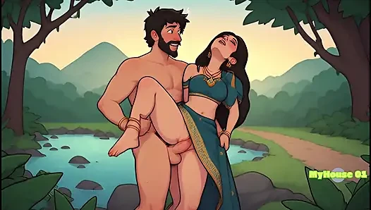 Pushpa ve Srivalli ormanda romantizm