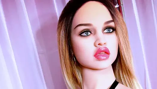 Kocaman göğüsler gerçekçi seks bebeği, anal Creampie oral seks fantezi