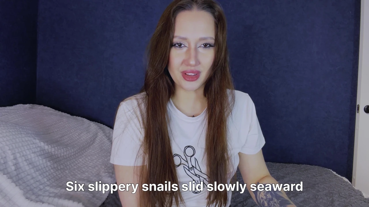 Breaking News Asian Woman Tells Tongue Twisters in English