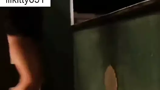 Balkon otelde eşi ile seks