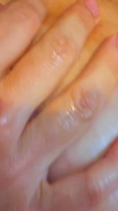 Tits masturbation, big nipples on fire | Clip 2