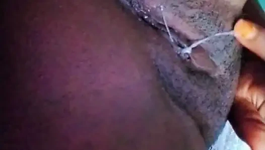 Ateşli brunet Afrikalı kız