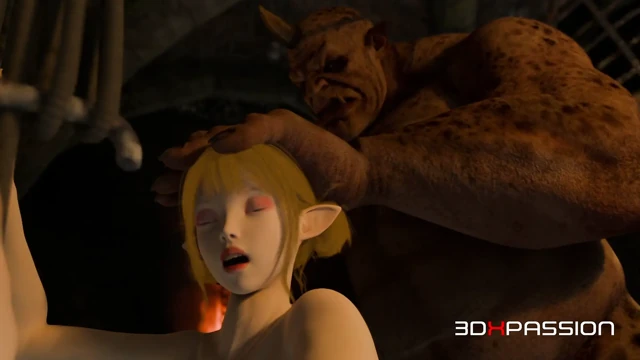 Orc Zindanı seks Perisi Derin Boğaz ve Sert Anal Yapıyor