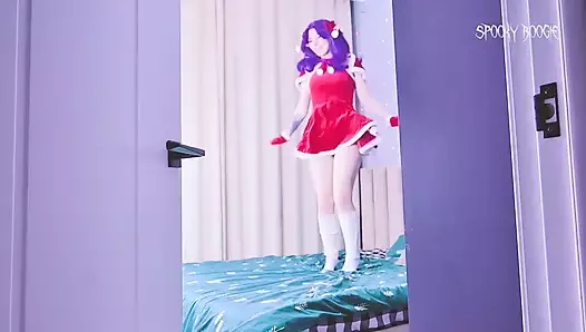 Misato Katsuragi Noel'de çifte penetrasyonla orgazm oluyor