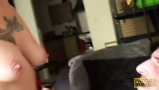 mürekkeplenmiş Birleşik Krallık kevaşe raylı kaba içinde göt tarafından maledom