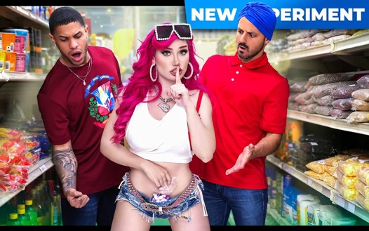 Kalın Lily Lou hırsızlık yaparken yakalandı iki bodega memuru tarafından cezalandırılıyor