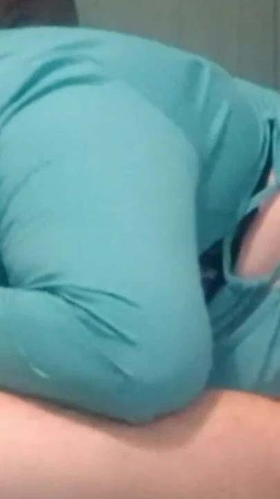 Captivating moment from "My wife sucks me, masturbates and swallows my cum in her green dress"