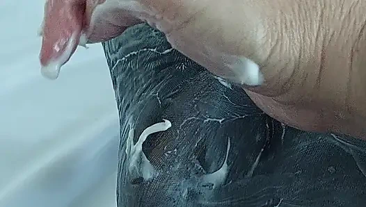 BLACK PANTYHOSE WITH LOTS OF COSMETICS