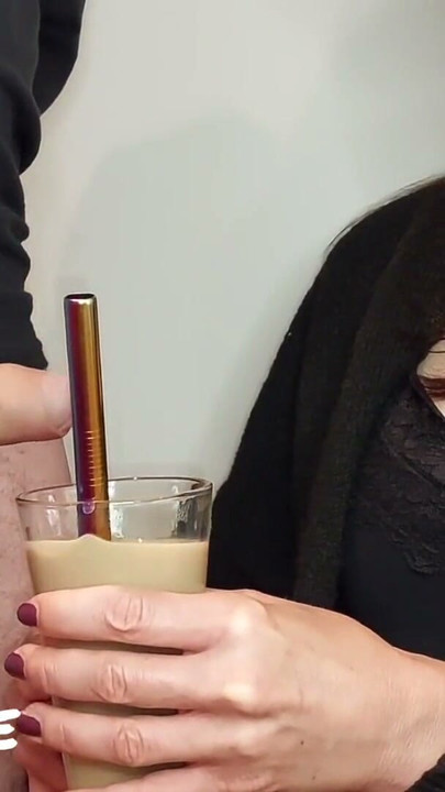 Cum Drinking Wife Part 1: Latte (Milking-time) | Clip 1