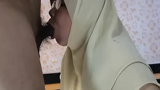 The teacher intended to teach the students the work, but in the end, the teacher gave up because the student's was too big.