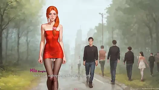 Uzaktan kumandalı kızıl saçlı erkek arkadaşı evdeyken aşırı gırtlağına kadar alıyor ve öğürüyor - mila ai - addont