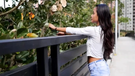 Muhteşem minyon tabaklanmış bebek hazır için olmak eşek becerdin