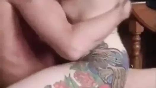 dövmeler ve piercingler ile alman deldim anal seks