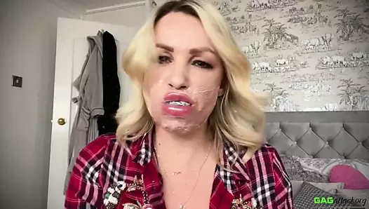 Penny lee - self gag full 3 gag video ( gagattack.org )