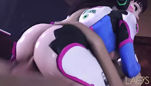 Büyük hafif gaf 2 sürme Overwatch d.va kovboy kız