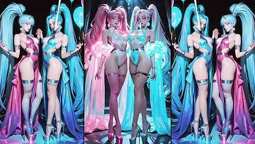 Animeler boşalıyor, öpüşüyor ve yutuyor