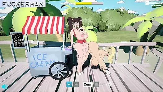 Tam oyun - sikici adam, gün batımı kaltak