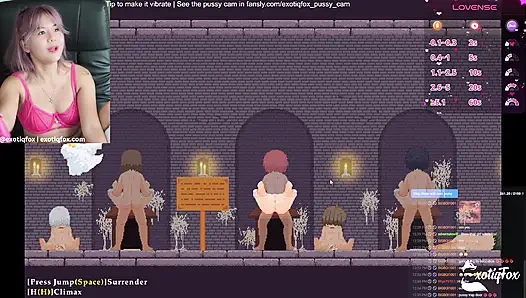 Yarağa aç sürtükler! Baştan çıkarma kalesi bölüm 1 exotiqfox oyuncu kız canlı mastürbasyon yapıyor