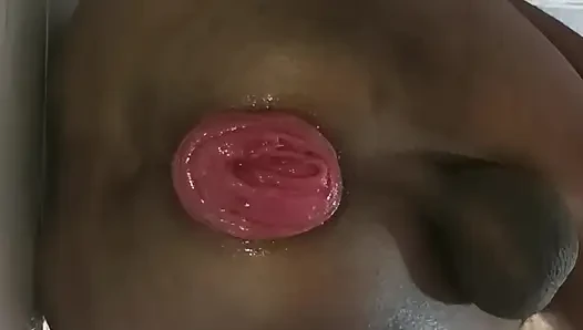 Sister is showing the rosebud.