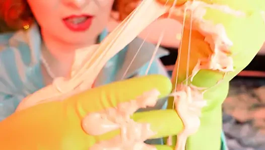 Asmr: ev eldivenleri ve slime